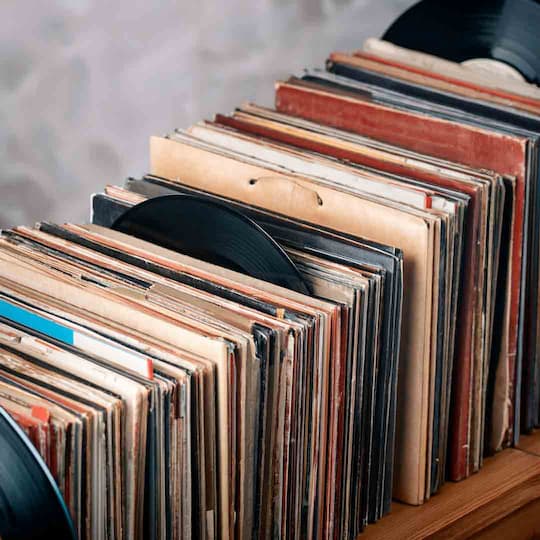 lot of vinyls records